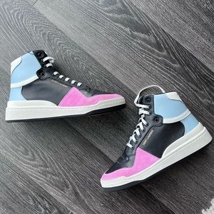 Saint Laurent Unisex SL24 High-top Sneakers